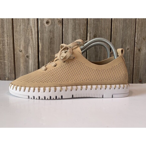 frogg toggs Womens Travelers Lace-up Comfort Shoe Beige Size 9 - Picture 4 of 10